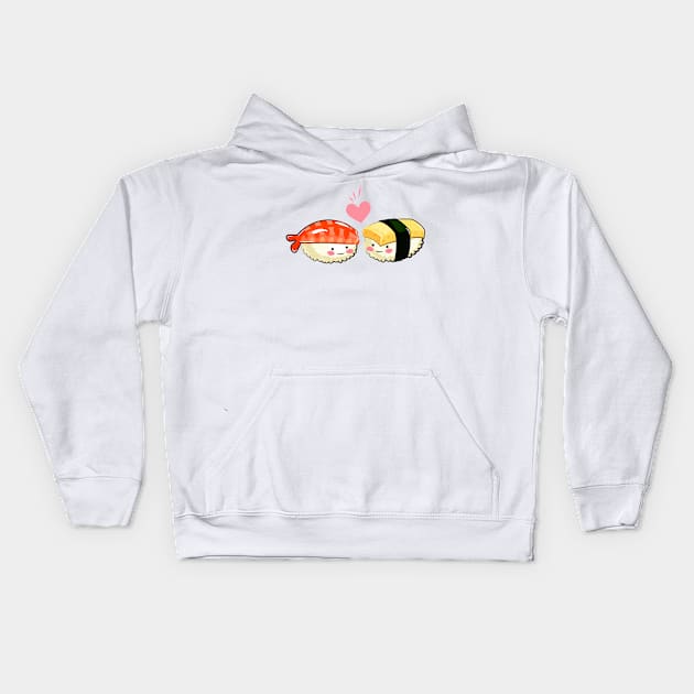 I love sushi Kids Hoodie by Screamingcat